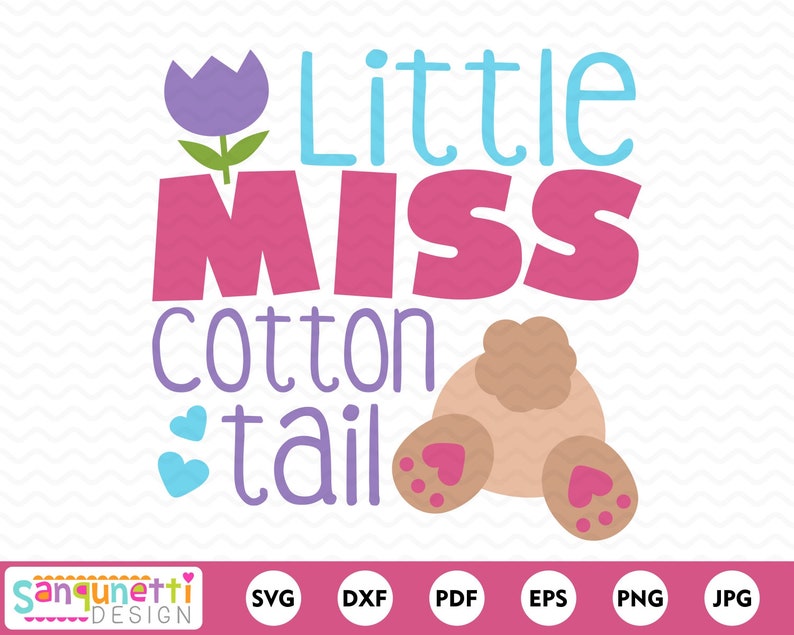 Download Little Miss cotton tail Easter SVG bunny cutting file for ...