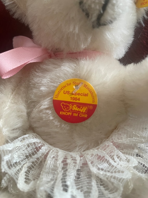 Steiff White Teddy Bear 16cm, 1984 Replica - Etsy UK