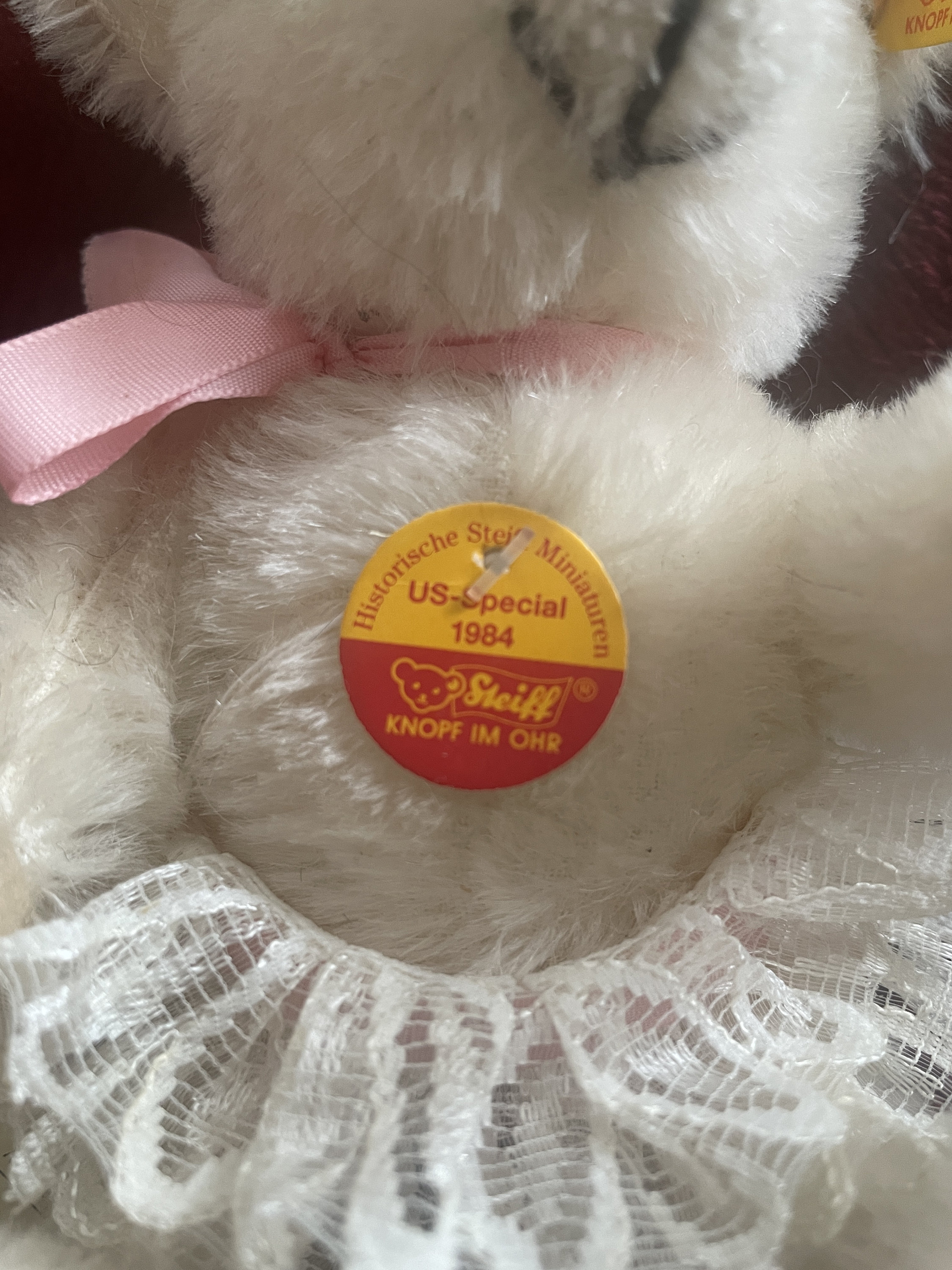 Steiff White Teddy Bear 16cm, 1984 Replica - Etsy UK