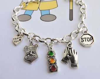 School Crossing Guard Bracelet, School Crossing Guard Gift, Traffic Agent Appreciation Gift