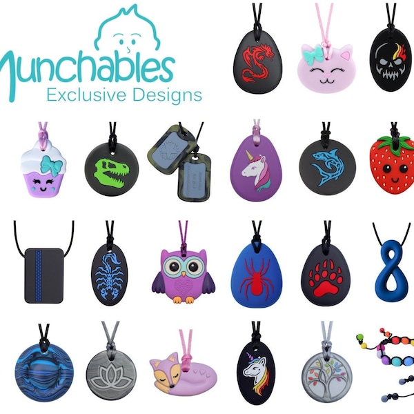 Munchables Sensory Chew Necklaces – Adult Chewelry, Kids Chewable Jewelry