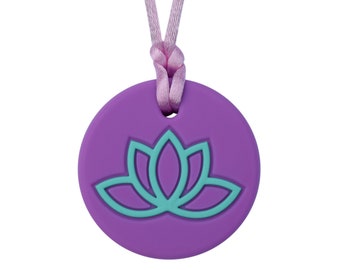 Chewelry Necklace for Adults and Teens  – Oral Sensory Support Autism ADHD Anxiety – Munchables Lotus