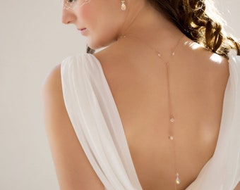 Rose gold 2024 backdrop necklace