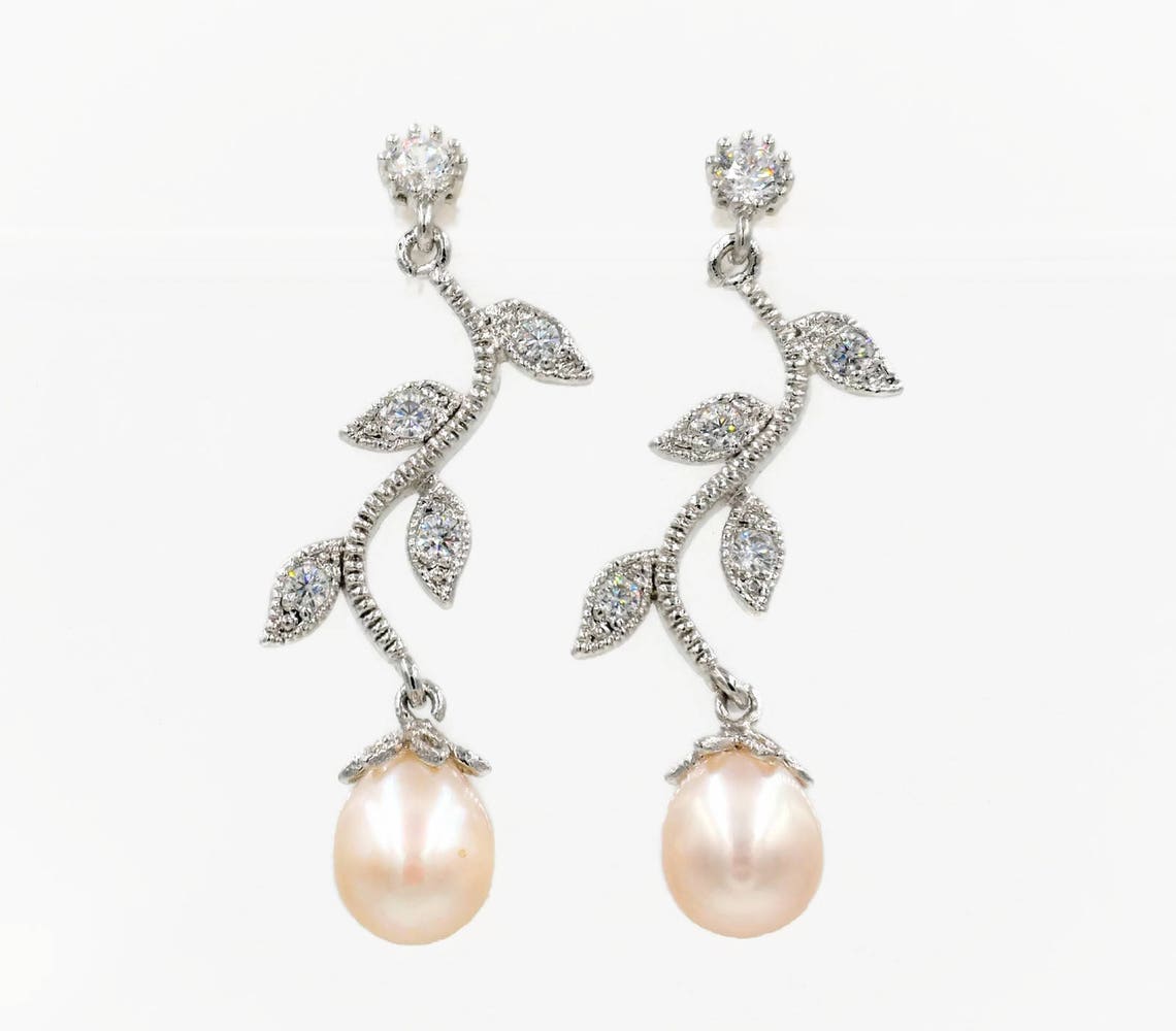 Gold silver rose gold leaf vine pendant necklace with Etsy