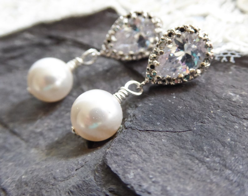 silver Clip on or pierced crystal earrings rose gold with option to choose colours too gold