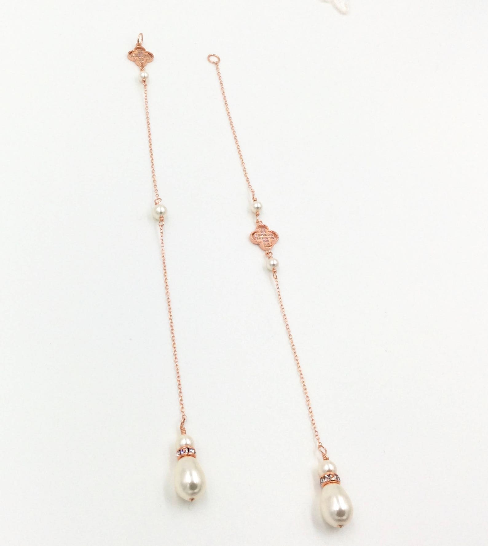 Silver or Rose Gold Leaf Vine Necklace Set Backdrop Necklace Etsy UK