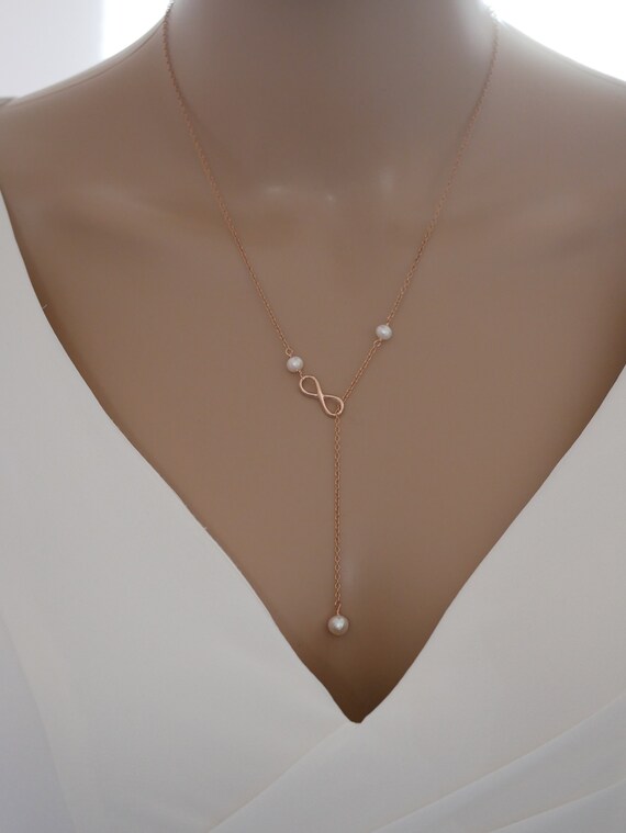 Infinity lariat necklace deals