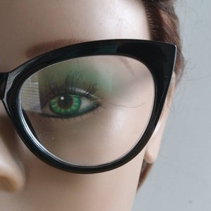 Cat Eye Readers +1.50 , Oversized Black Cateye Reading Glasses  , Retro Style Readers for Women ,  Cat Eye Glasses by Betsey Johnson