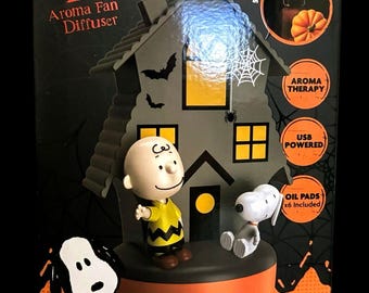 Peanuts Haunted House Diffuser , Essential Oil Aroma Diffuser Snoopy , Room Diffuser Halloween Decor