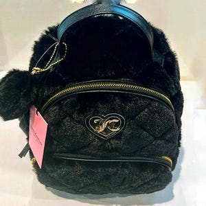 Faux Fur Fuzzy Backpack Handbag with Embroidered Logo Amazon.com: Abbylike White Fuzzy Backpack for Adults Fuzzy  main image 3
