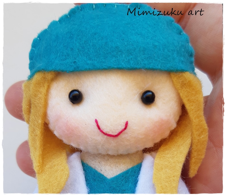 Doctor felt toy nurse felt toy doctor doll medic doll felt Etsy