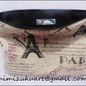 Clutch, bolso de mano modelo París, purse, bag, mimizuku art image 2