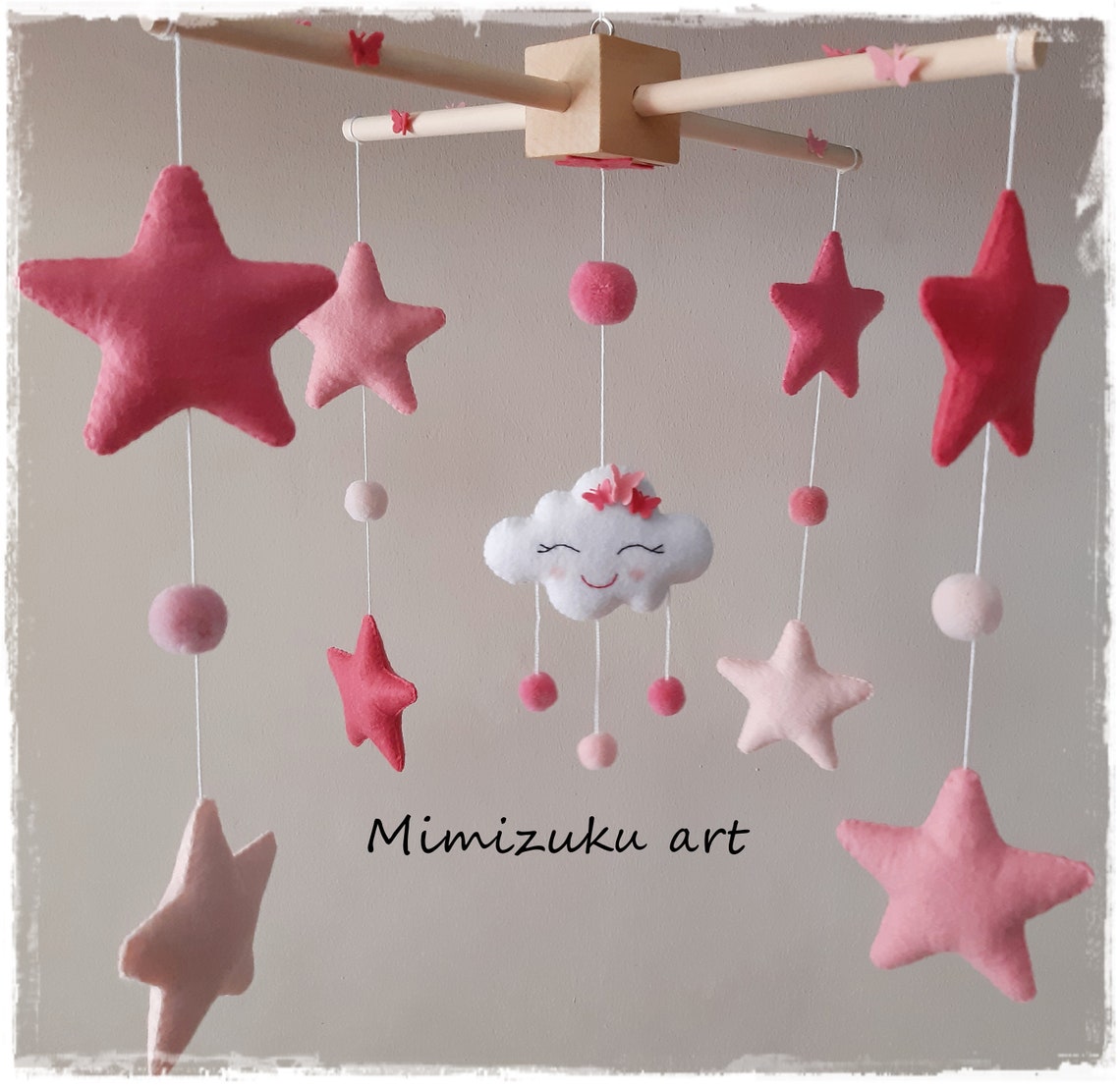 Baby Felt Mobile Felt Mobile Gift for Newborn Newborn Gift Etsy