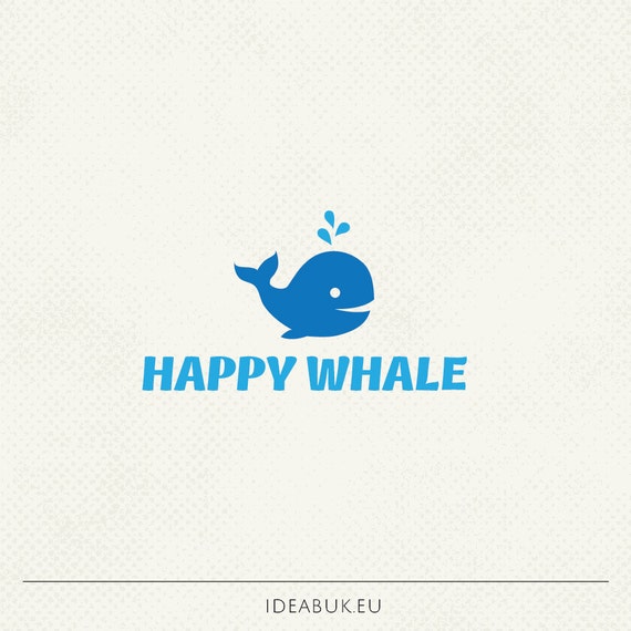 Celui Dun Logo Unique Logo Baleine Marque Les Enfants Etsy