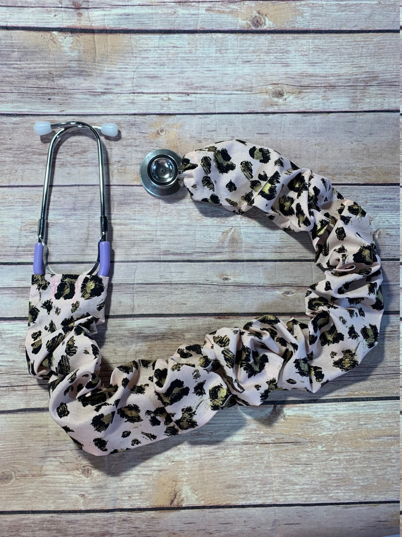 Cheetah Leopard Animal print Stethoscope cover scrunchy Etsy
