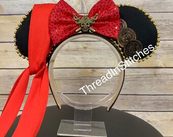 Pirate Mickey ears Headband