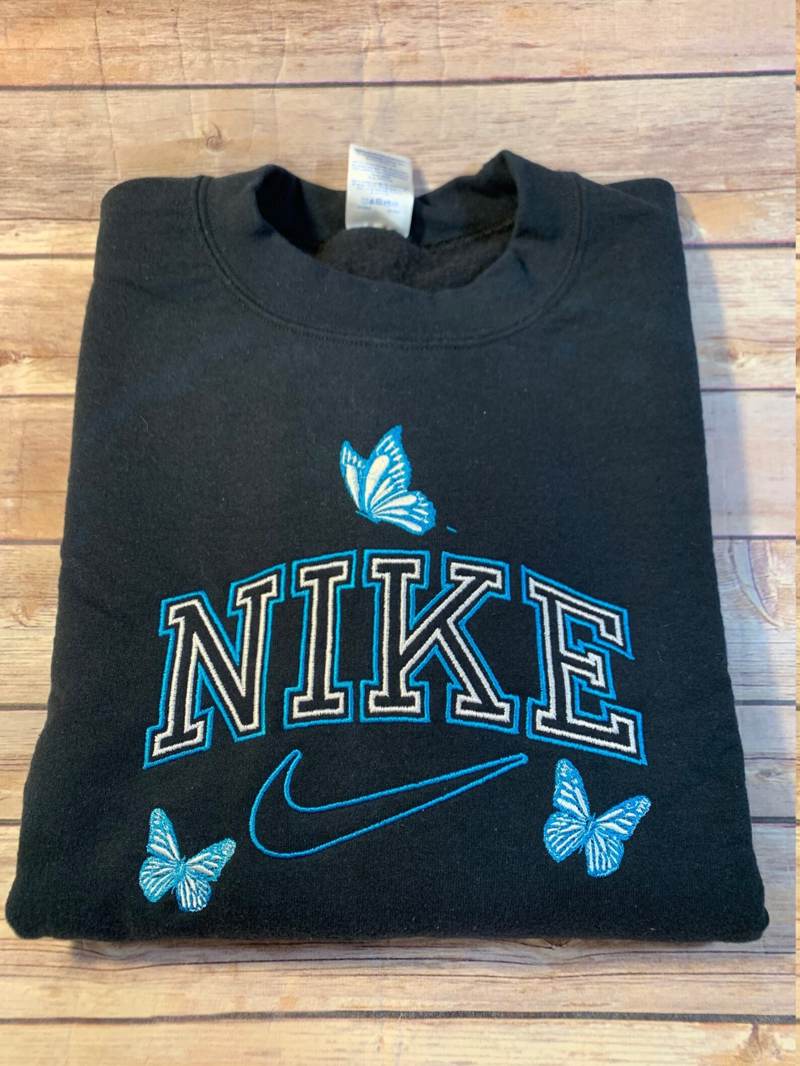 Nike Butterfly unisex Black Sweatshirt | Etsy