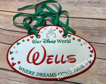 Stroller spotter, Tag, Custom Stroller Tag, Wheelchair Tag, Scooter Tag, Christmas