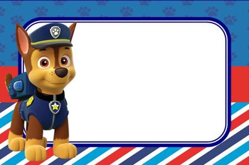 paw patrol food labels etsy