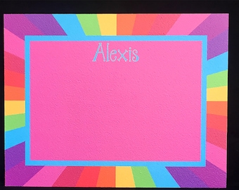 Custom Rainbow Burst Cork Board: Personalized Bulletin Board