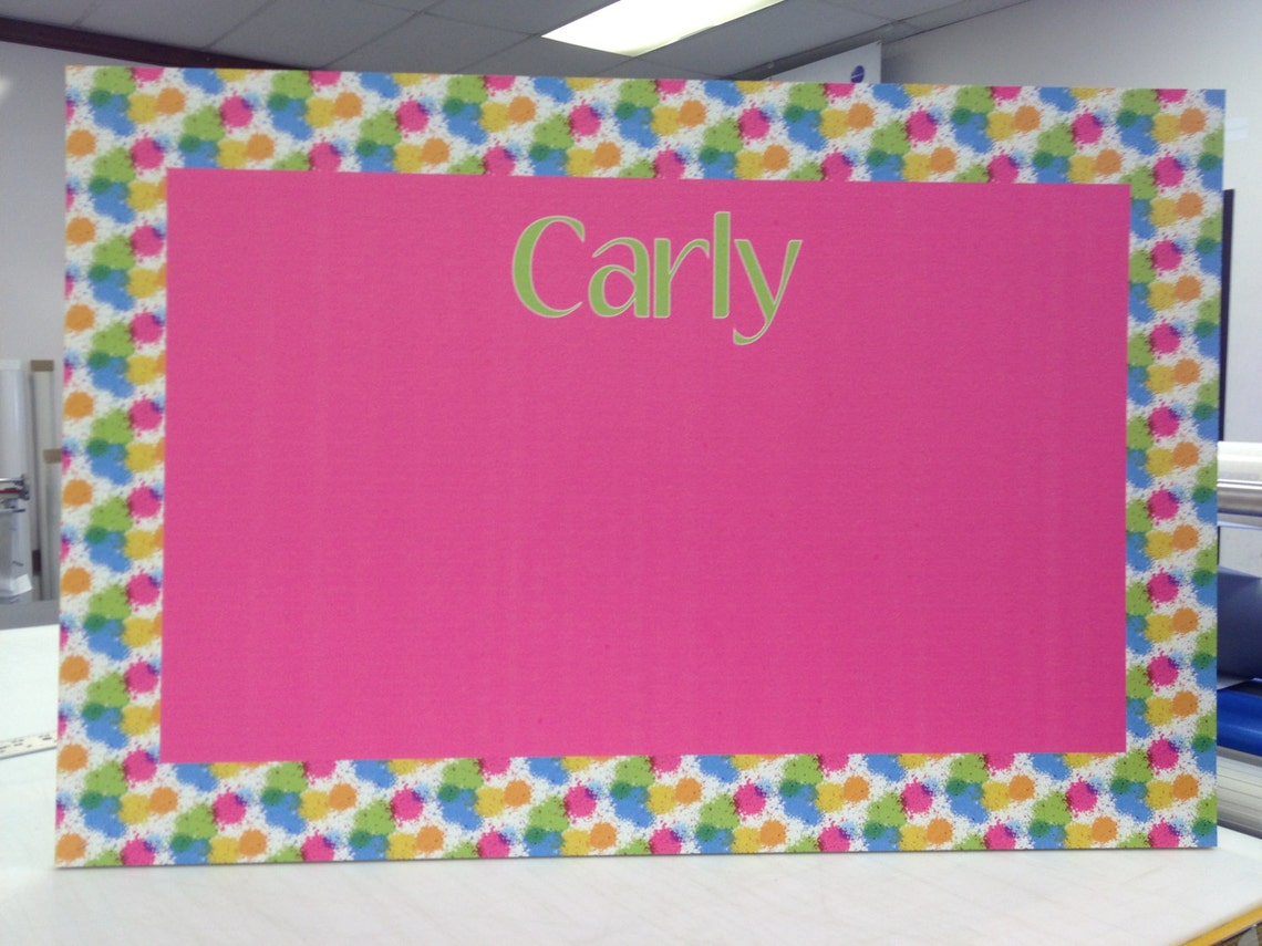 Personalized Bulletin Boards Splatter Design Etsy