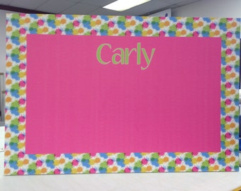 Personalized Cork Bulletin Board: Colorful Room Decor