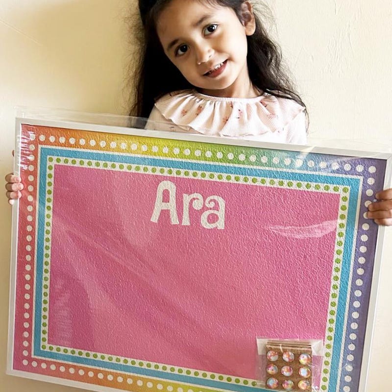Personalized Rainbow Bulletin Board - Etsy
