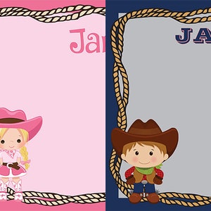 Bulletin Board - Cowboy and Cowgirl Design