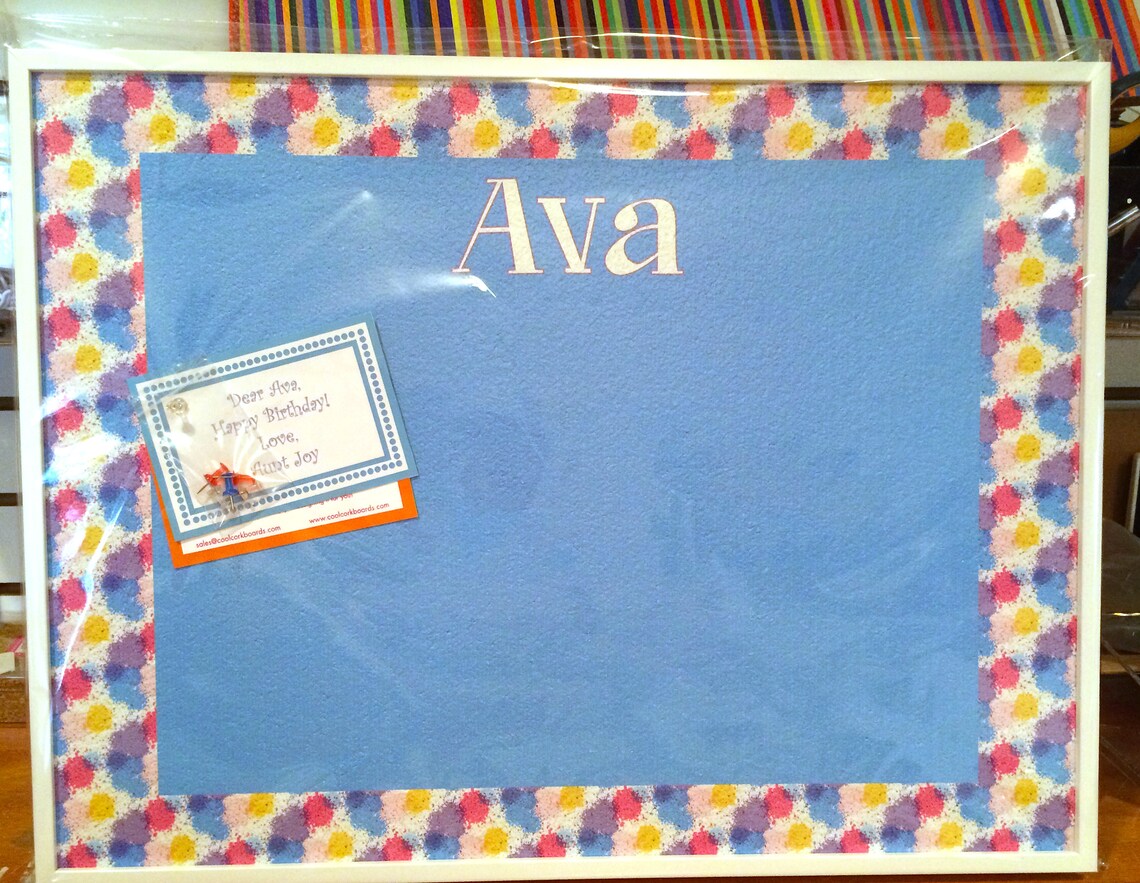 Personalized Bulletin Boards Splatter Design Etsy