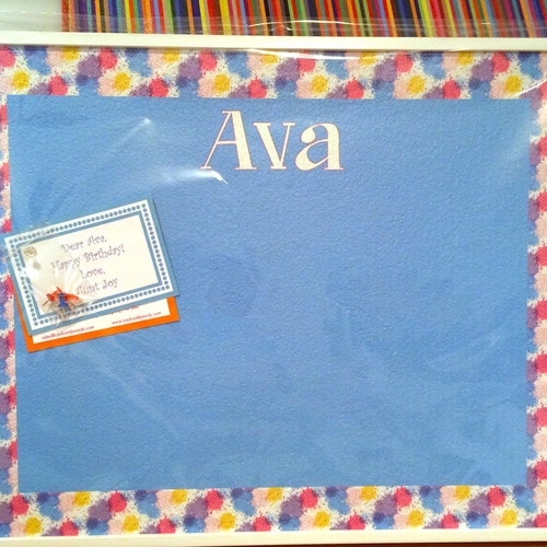Personalized Bulletin Boards Dots Design Etsy