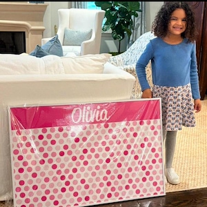 Custom Confetti Dots Cork Board: Personalized Pin Board