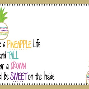 Custom Corkboard - Pineapple Life