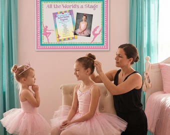 Custom Ballerina Cork Bulletin Board: Personalized Dream Board
