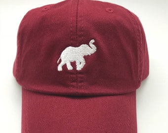 Custom Embroidered Elephant Baseball Cap - Mom Dad Fun Gift - Football Elephant Hat