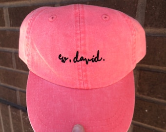 Embroidered Ew David Ball Cap - Baseball Hat Father's Day