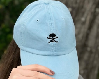 Skull Hat Skull and Crossbones Baseball 