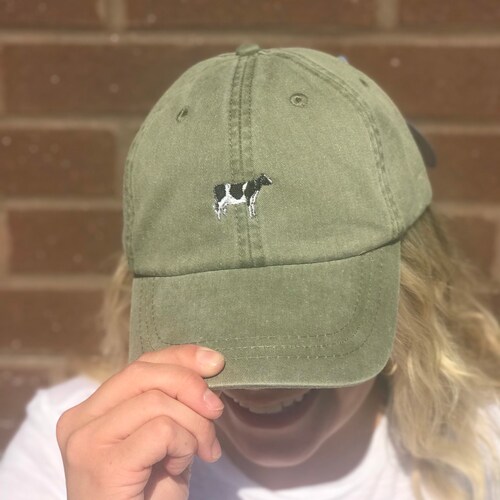 Holstein Cow Hat- Farm Life- Dairy Cattle - Personalized Gifts - Bridesmaids Gifts - Custom Hat