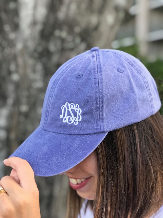monogram ball caps