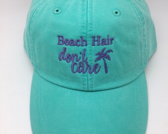 Beach Hair Don't Care Baseball Hat