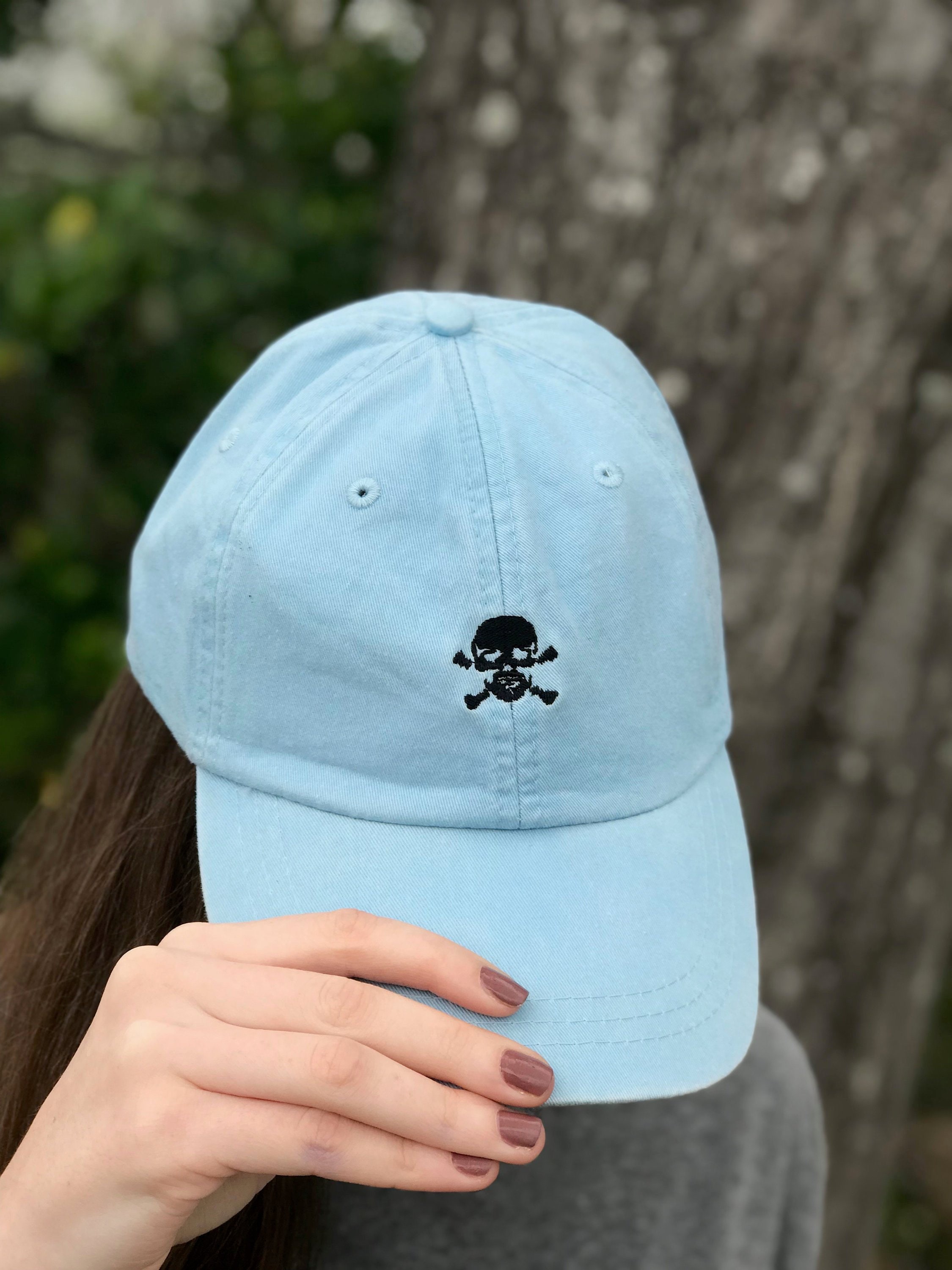 Skull Hat Skull and Crossbones Baseball 