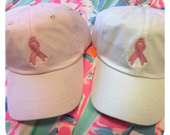 Breast Cancer Ribbon Baseball Cap 