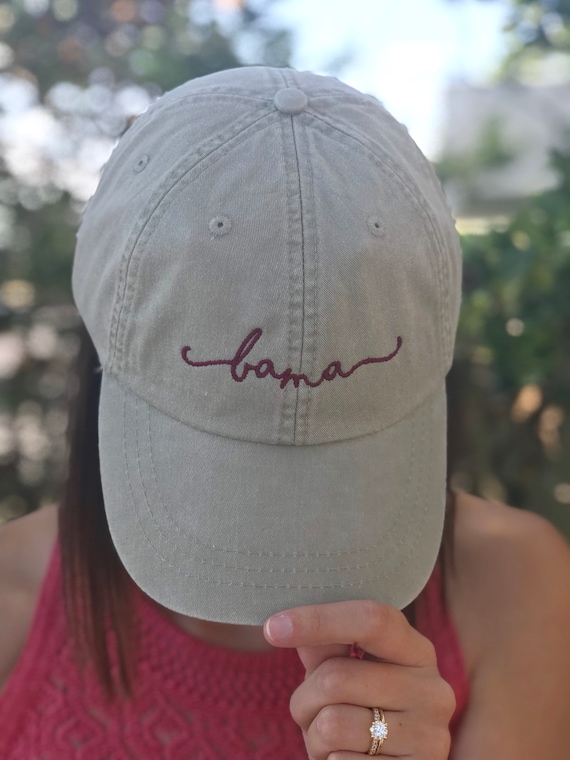 Custom Handwriting Script Baseball Hat -College Football - School Football
