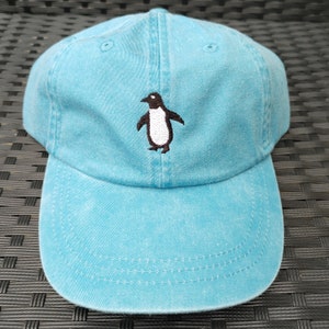 Penguin Cap - Embroidered Men Women Wildlife Aquatic Bird Hat - Outdoor Gift