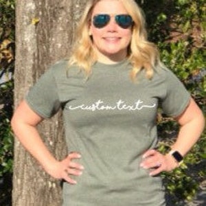 Custom Text Handwriting Short Sleeve Shirt - Make Your Own-Custom Text shirt