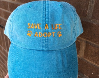 Save a Life Adopt Baseball Cap - Animal Adoption