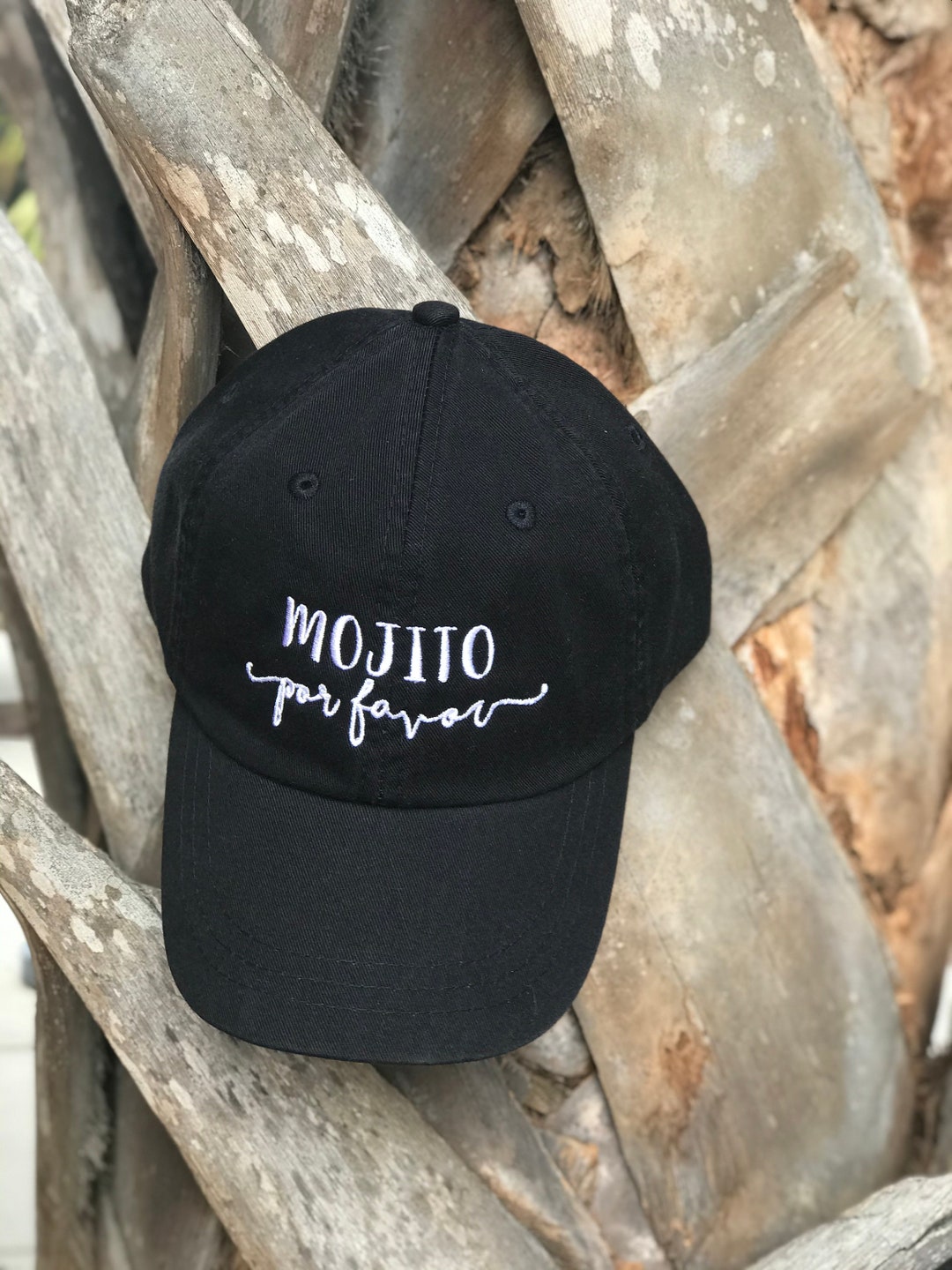 Embroidered Mojito Por Favor Ball Cap- Spring Break Cap  display picture 1