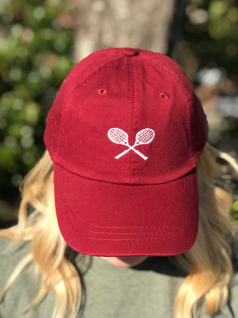 Tennis Racket Baseball Cap Tennis Hat Etsy