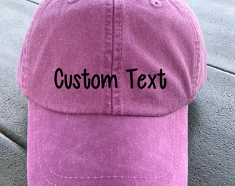 Custom Cap - CUTIE PIE Baseball Cap - Cutie Pie Font - Custom Hats