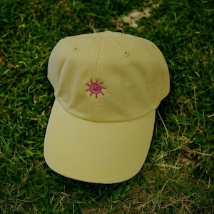 Embroidered Sunshine Baseball Cap - Tiny Design Caps - Summer Baseball Caps - Wedding - Bridesmaid Gifts - Personalized Gifts - Spring Break