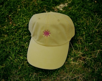 Embroidered Sunshine Baseball Cap - Tiny Design Caps - Summer Baseball Caps - Wedding - Bridesmaid Gifts - Personalized Gifts - Spring Break